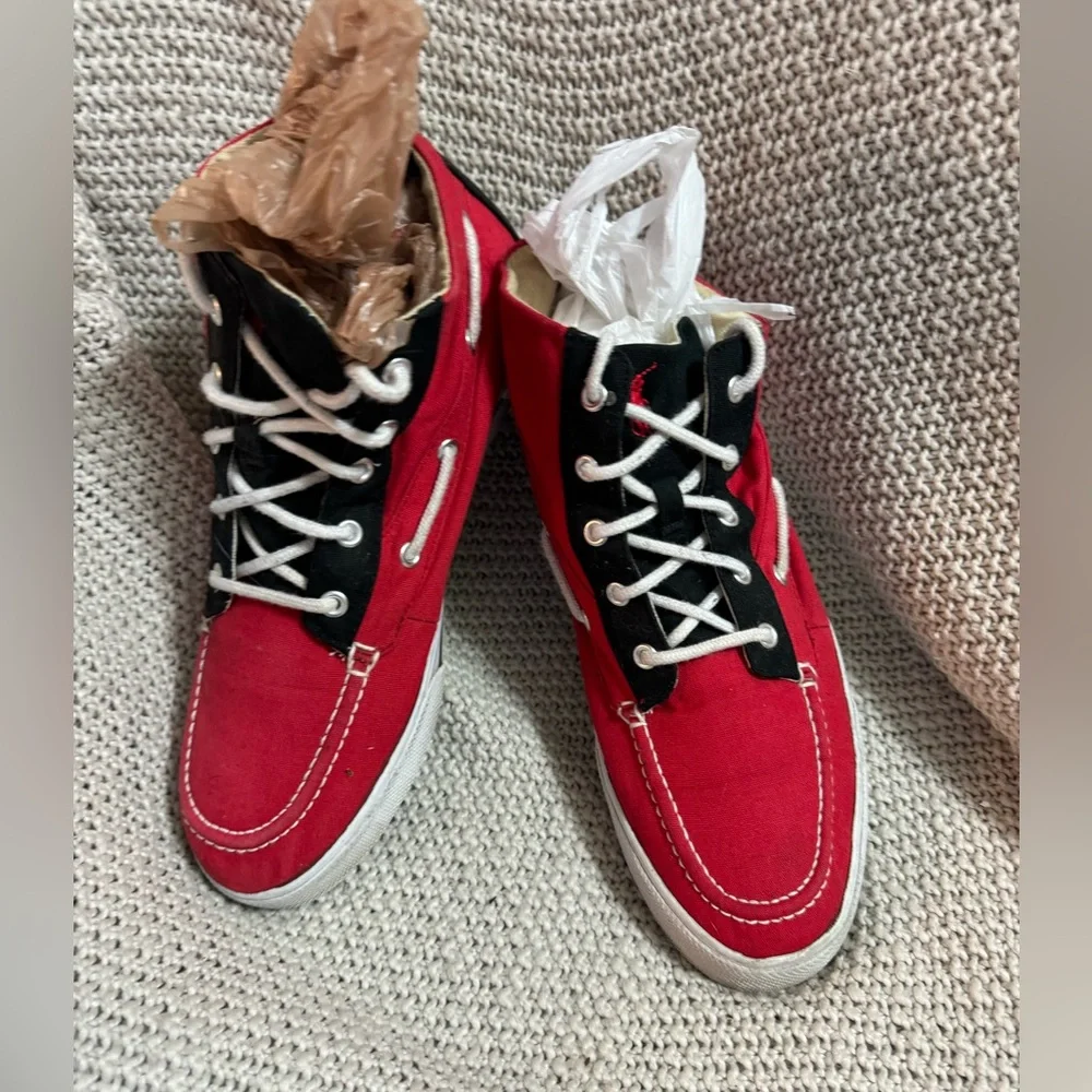 Polo Ralph Lauren Lander Chuka High‎ Top Sneakers, Size 10